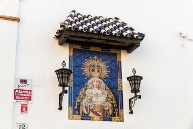 Chipiona, İspanya. Ermita Cristo de las Misericordias (Merhametli İsa 'nın Hermitage' ı), bir Katolik şapeli ve kilisesi.