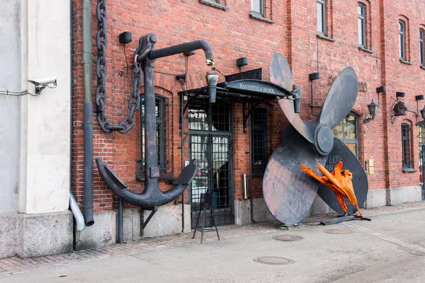 Helsinki Finnland Das Ravintola Nokka Ein Restaurant Mit Einer Großen — Stockfoto