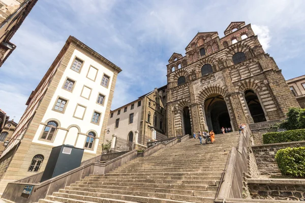 Puy Velay Frankrijk Uitzicht Kathedraal Van Notre Dame — Stockfoto