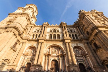 Malaga, Spain. The Cathedral of Nuestra Senora de la Encarnacion (Our Lady of the Incarnation) clipart