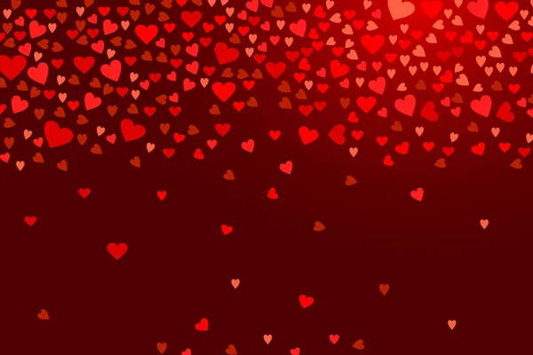 Abstrakte Liebe Hintergrund Für Ihre Valentinstag Grußkarte Design Rote Herzen — Stockvektor