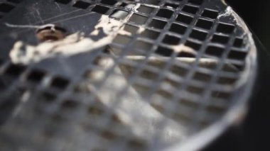 havalandırma borusundaki döner bıçaklar. fabrikada