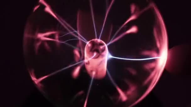 Güzel büyülü tesla plazma — Stok video