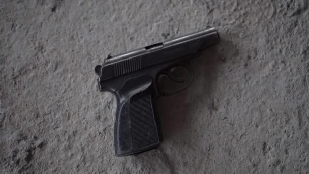 Pistola Makarov, armas, militares — Vídeo de Stock