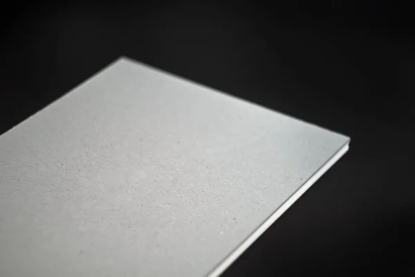 Sketchbook Hard Cardboard Cover Black Background Close — Stock Photo, Image