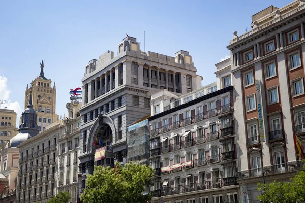 Beautiful Classic Traditional European Architecture Streets Famous Capital Spain Madrid — ストック写真