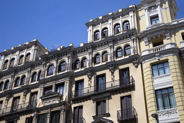 Hermosa Arquitectura Clásica Europea Tradicional Las Calles Famosa Capital España — Foto de Stock