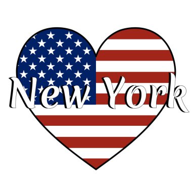 Ulusal bayrak, Amerika Birleşik Devletleri ile kalp şeklinde 