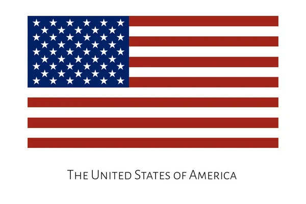 미국 원래 국가 깃발의 빨강 및 — 스톡 벡터