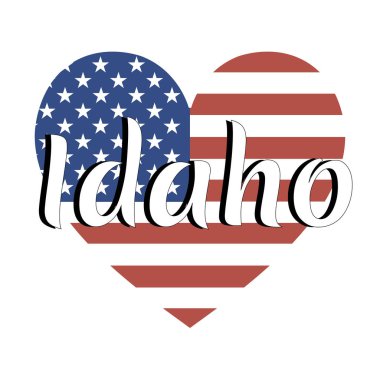 Ulusal bayrak, Amerika Birleşik Devletleri ile kalp şeklinde 