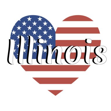 Ulusal bayrak, Amerika Birleşik Devletleri ile kalp şeklinde 