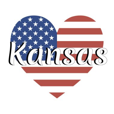 Ulusal bayrak, Amerika Birleşik Devletleri ile kalp şeklinde 