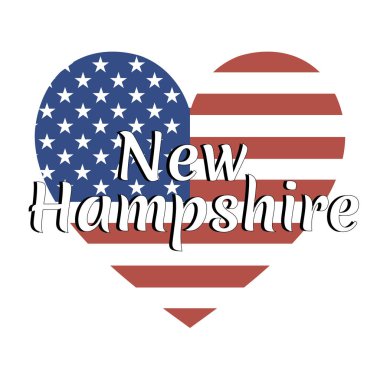 Ulusal bayrak, Amerika Birleşik Devletleri ile kalp şeklinde 