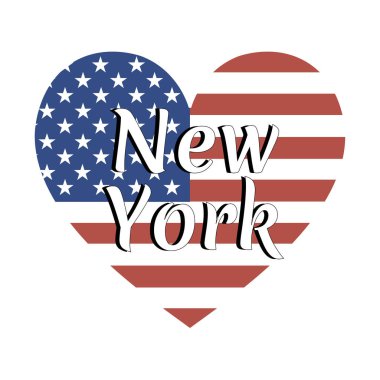 Ulusal bayrak, Amerika Birleşik Devletleri ile kalp şeklinde 