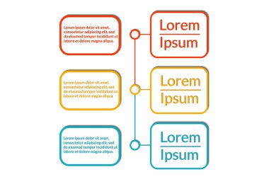 3 opsiyon ile parlak Infografik veri görselleştirme şablonu (s