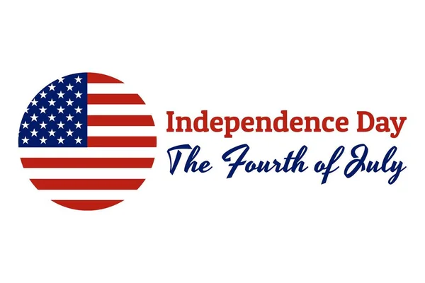 Кільковий штамп на національному прапорі Сполучених Штатів AME — стоковий вектор