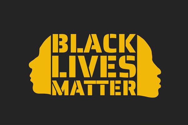 Black Lives Matter concept. Template for background, banner, poster with text inscription. Vector EPS10 illustration.