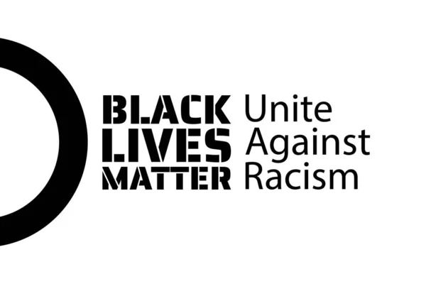 Black Lives Matter concept. Modello per sfondo, banner, poster con iscrizione di testo. Illustrazione vettoriale EPS10. — Vettoriale Stock