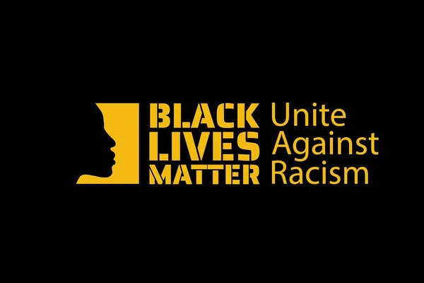 Black Lives Matter concept. Modello per sfondo, banner, poster con iscrizione di testo. Illustrazione vettoriale EPS10. . — Vettoriale Stock