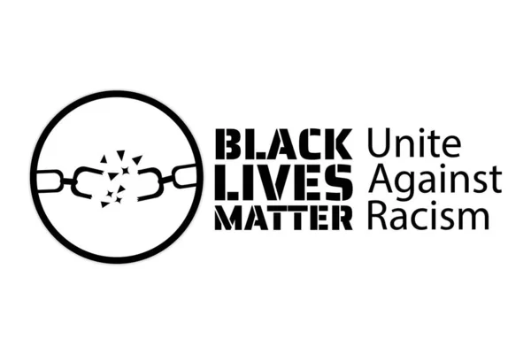 Black Lives Matter concept. Modello per sfondo, banner, poster con iscrizione di testo. Illustrazione vettoriale EPS10. — Vettoriale Stock