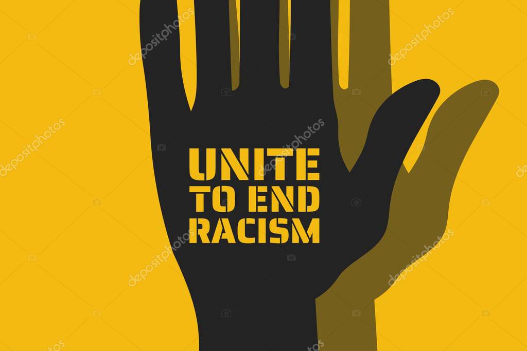 Black Lives Matter concept. Template for background, banner, poster with text inscription. Vector EPS10 illustration