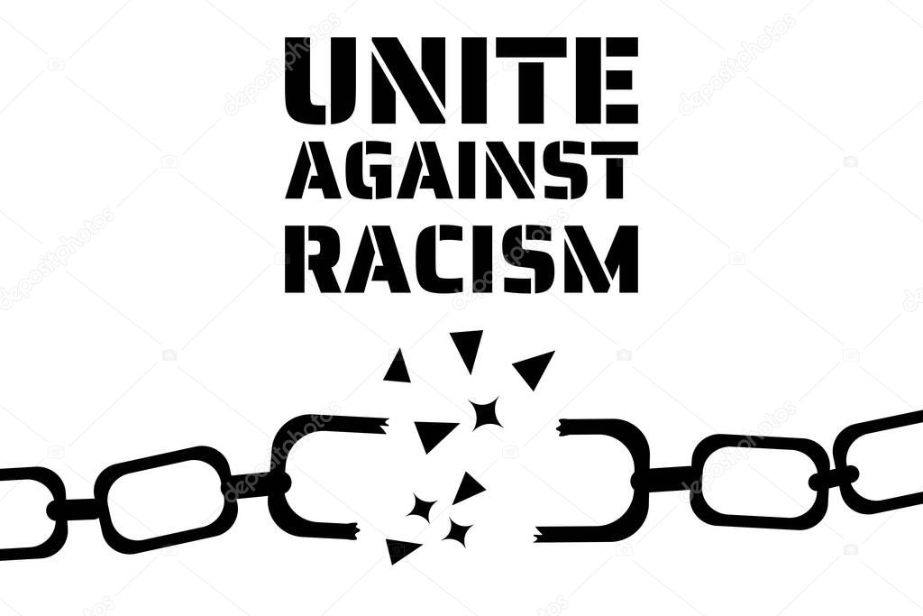Black Lives Matter concept. Template for background, banner, poster with text inscription. Vector EPS10 illustration