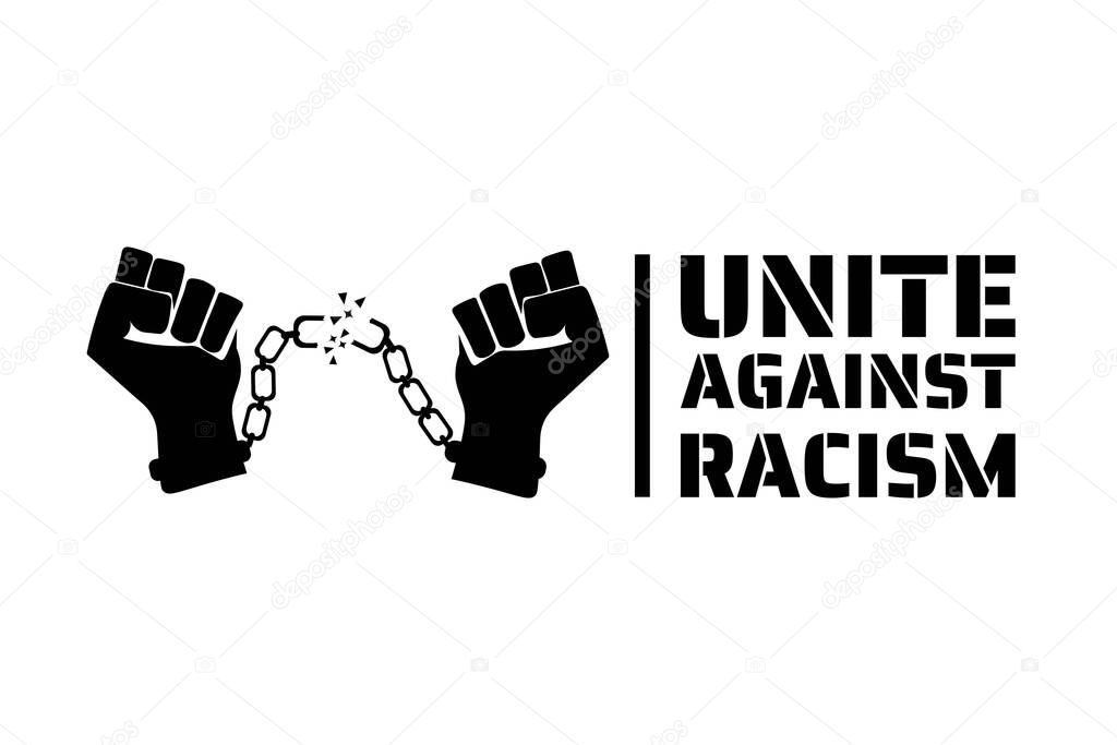 Black Lives Matter concept. Template for background, banner, poster with text inscription. Vector EPS10 illustration