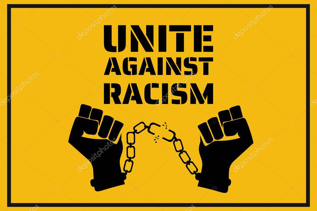 Black Lives Matter concept. Template for background, banner, poster with text inscription. Vector EPS10 illustration