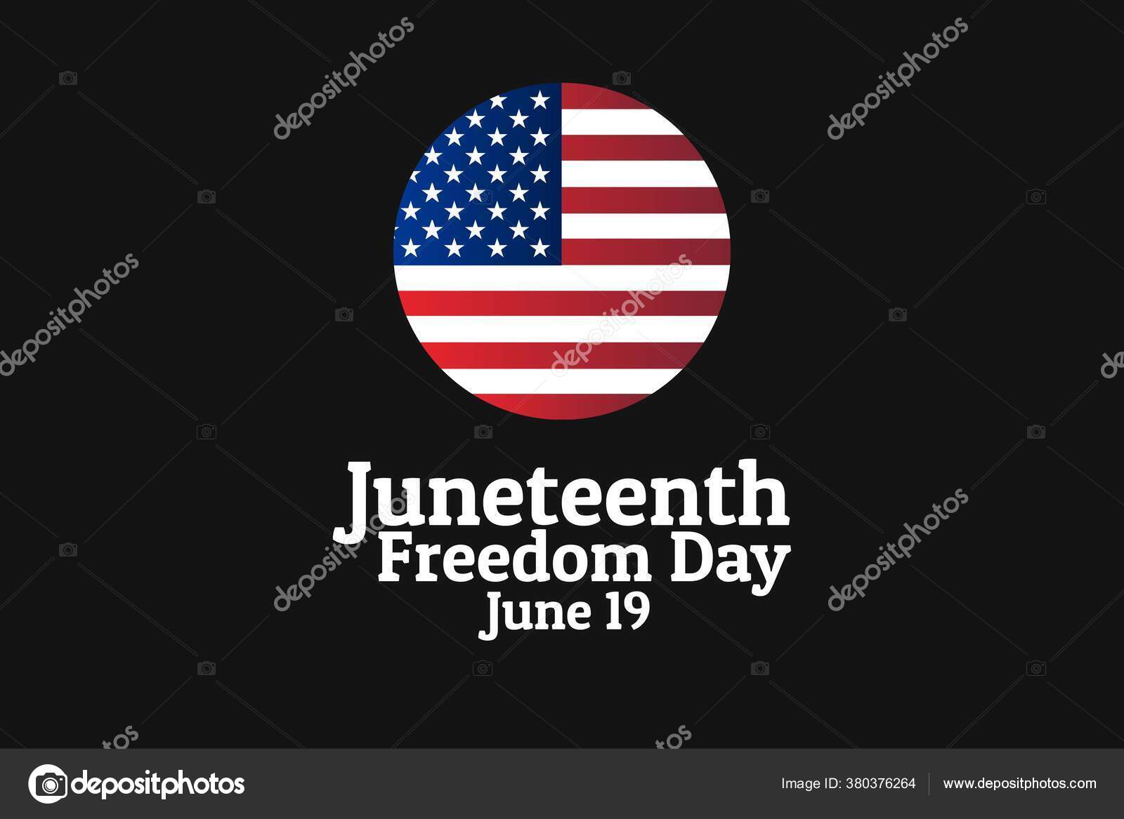 Freedom Day. June 19. Holiday concept. Template for background, banner, card, poster