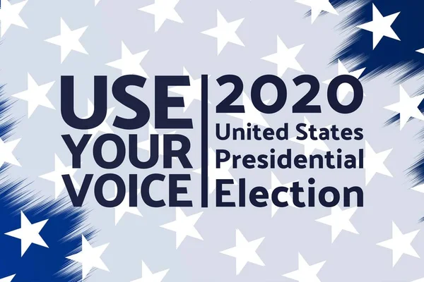 Le concept de l'élection présidentielle américaine de 2020. Modèle pour fond, bannière, carte, affiche avec inscription texte. Illustration vectorielle EPS10. — Image vectorielle
