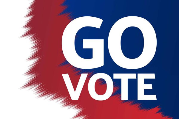 The 2020 United States Presidential Election concept. Template for background, banner, card, poster with text inscription. Vector EPS10 illustration.