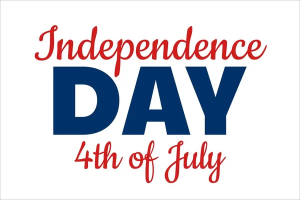 Independence Day in United States of America, USA. 4th of July. Holiday concept. Template for background, banner, card, poster with text inscription. Vector EPS10 illustration. — Stock Vector