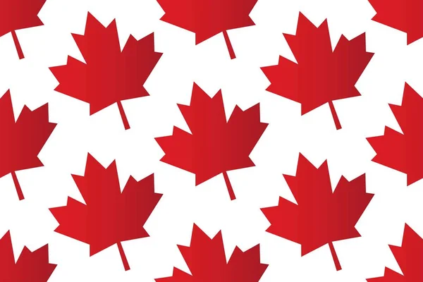 Naadloze patroon achtergrond met Canada esdoorn blad. Sjabloon voor achtergrond, banner, kaart, poster. Vector EPS10 illustratie. — Stockvector