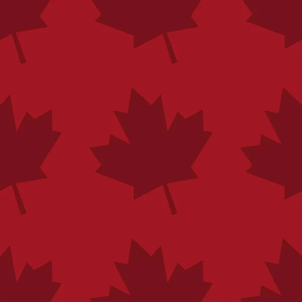 Fond de motif sans couture avec feuille d'érable canadienne. Modèle pour fond, bannière, carte, affiche. Illustration vectorielle EPS10. — Image vectorielle