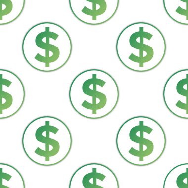 Dolarla işaretli, pürüzsüz bir arka plan. Arkaplan, afiş, kart, poster için şablon. Vektör EPS10 illüstrasyonu.