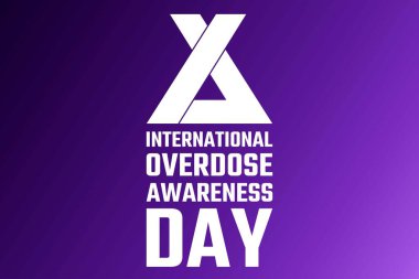 International Overdose Awareness Day. August 31. Holiday concept. Template for background, banner, card, poster with text inscription. Vector EPS10 illustration. clipart