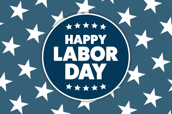 Labor Day in the United States. Holiday concept. Template for background, banner, card, poster with text inscription. Vector EPS10 illustration.