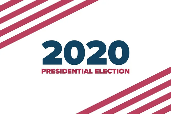 El concepto de Elecciones Presidenciales de los Estados Unidos 2020. Plantilla para fondo, banner, tarjeta, póster con inscripción de texto. Ilustración del vector EPS10. — Archivo Imágenes Vectoriales