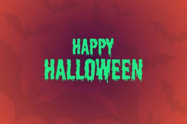 Cadılar Bayramı. 31 Ekim. Tatil konsepti. Arkaplan, afiş, kart, yazılı poster şablonu. Vektör EPS10 illüstrasyonu.