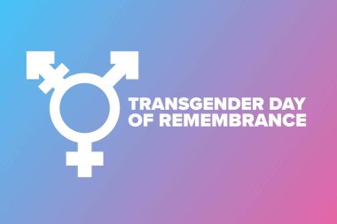 Transgender Day of Remembrance. November 20. Holiday concept. Template for background, banner, card, poster with text inscription. Vector EPS10 illustration. clipart