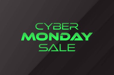 Siber Pazartesi Satışı. Arkaplan, afiş, kart, yazılı poster şablonu. Vektör EPS10 illüstrasyonu.