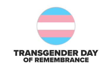 Transseksüel Anma Günü. 20 Kasım. Tatil konsepti. Arkaplan, afiş, kart, yazılı poster şablonu. Vektör EPS10 illüstrasyonu.