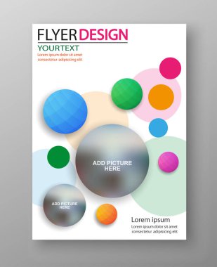 Renkli iş el ilanı veya kapak tasarımı. Sanat tasarım şablonu, liste, ön sayfa, mockup broşür Tema stili, afiş, fikir, kapak, kitapçık, yazdırmak, kitap, boş, kayıt, sayfa. Vektör eps10