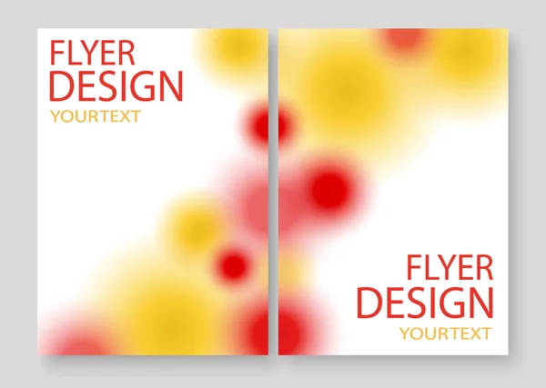 Abstract Colorful Covers Modern Flyer Design Blurred Colorful Circles Techno — Stock Vector