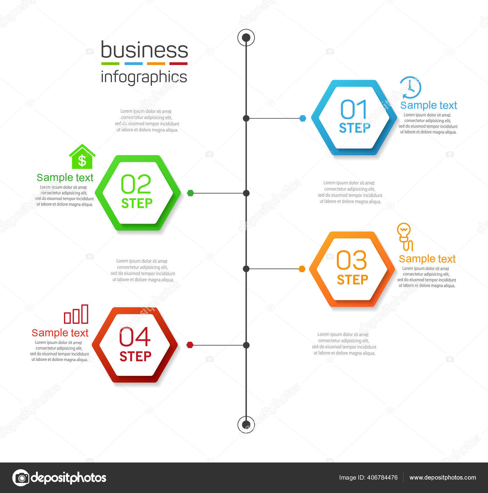 Modelo Design Infográfico Com Opções Passos Para Conteúdo Diagrama  Fluxograma Vetor de ©andreyorb 406784476, image size:1600x1616
