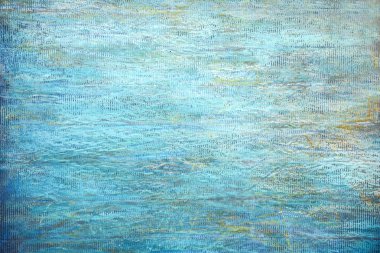 sanat soyut parıltılı, deniz mavisi masmavi renk arka plan, sanat el yapımı boyalı. Metin için alan ile Sanat kaba stilize doku afiş