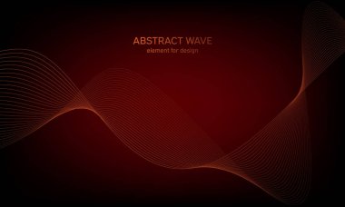 Tasarım için soyut dalga öğe. Dijital frekans parça ekolayzer. Stilize çizgi arka plan sanat. Karışım Aracı kullanılarak oluşturulan çizgilerle renkli parlak dalga. Eğri dalgalı çizgi, düz şerit