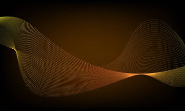 Tasarım için soyut dalga öğe. Dijital frekans parça ekolayzer. Stilize çizgi arka plan sanat. Karışım Aracı kullanılarak oluşturulan çizgilerle renkli parlak dalga. Eğri dalgalı çizgi, düz şerit