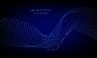 Tasarım için soyut dalga öğe. Dijital frekans parça ekolayzer. Stilize çizgi arka plan sanat. Karışım Aracı kullanılarak oluşturulan çizgilerle renkli parlak dalga. Eğri dalgalı çizgi, düz şerit