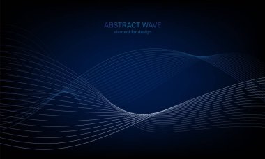 Tasarım için soyut dalga öğe. Dijital frekans parça ekolayzer. Stilize çizgi arka plan sanat. Karışım Aracı kullanılarak oluşturulan çizgilerle renkli parlak dalga. Eğri dalgalı çizgi, düz şerit